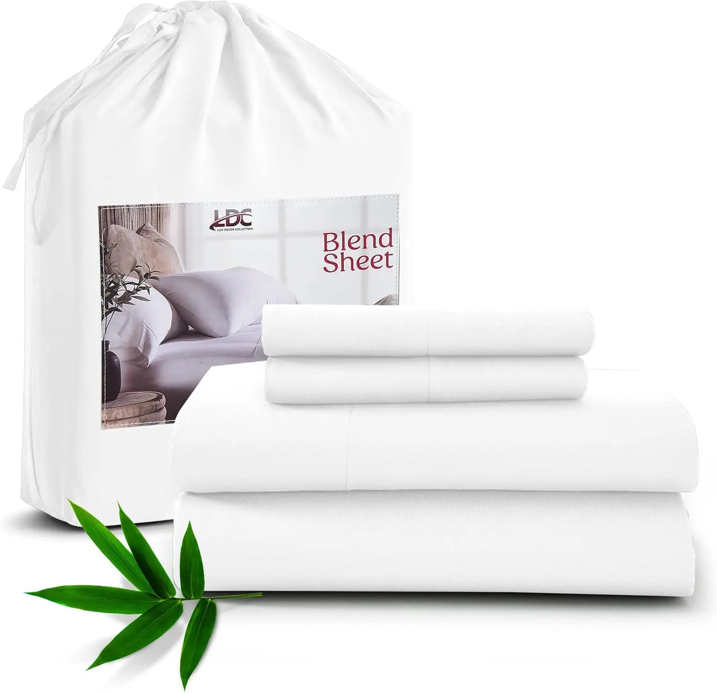 Lux Decor Collection Bamboo Viscose Sheet Set Soft And Breathable