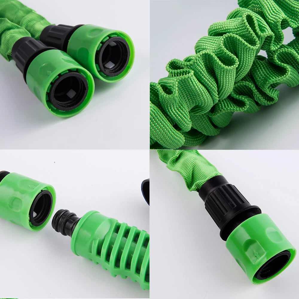 Expandable Garden Hose With Seven Pattern Spray Nozzle
