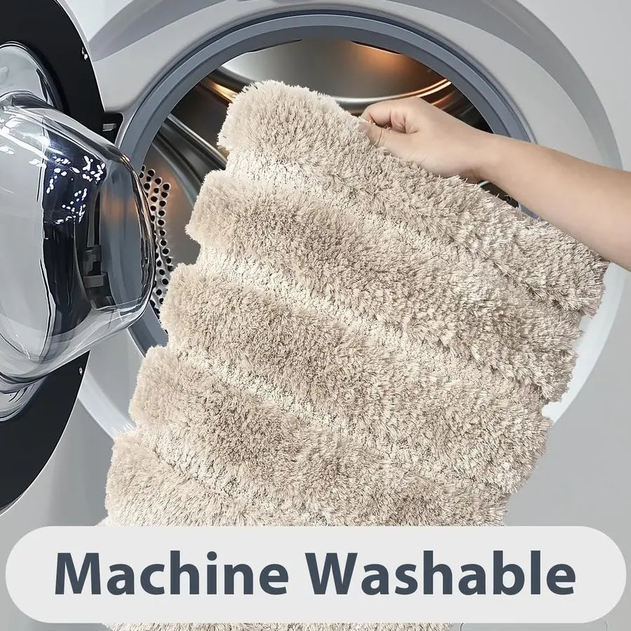 Absorbent Non Slip Bath Rug For Shower Bathtub Sink