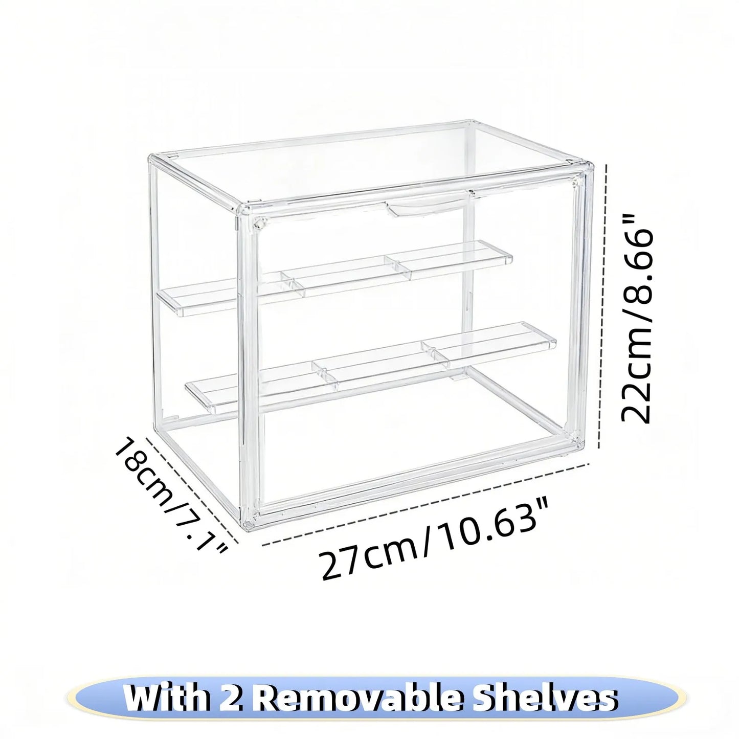 Acrylic Display Box Stackable Storage Case For Collectibles And Cosmetic Figures
