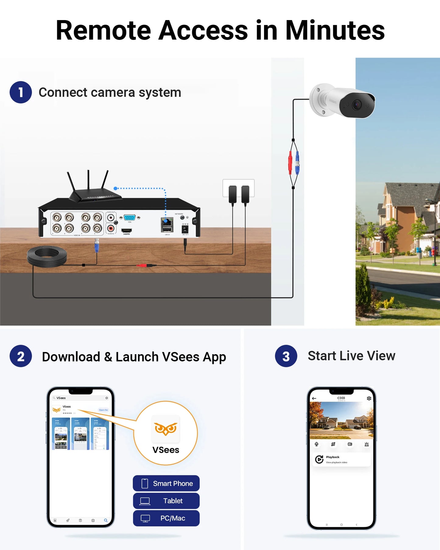 Anlapus 4K 8MP 5MP 2MP HD-TVI Outdoor Bullet Security Camera