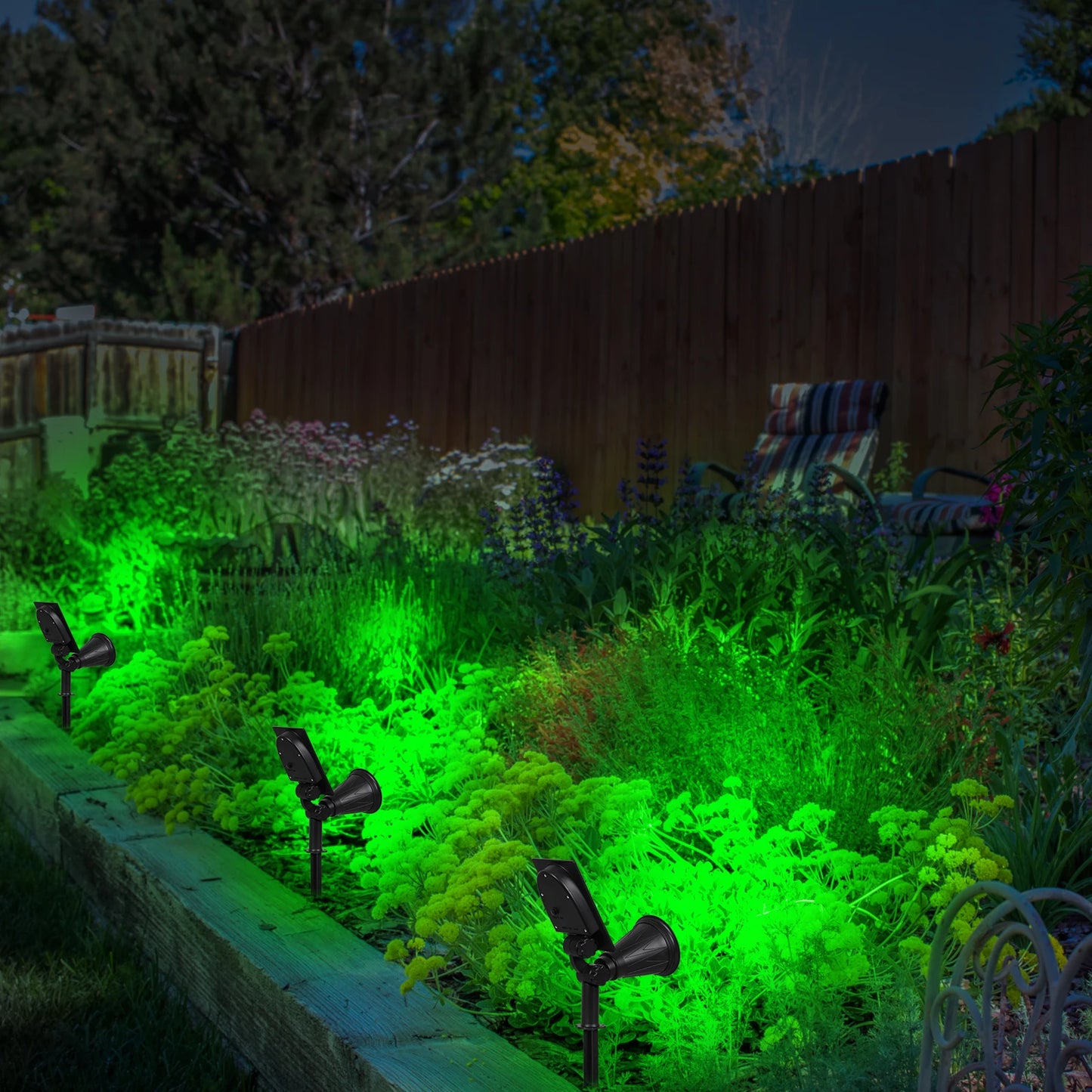 T-SUNRISE LED Solar Lights Outdoor Spotlight IP65 Garden