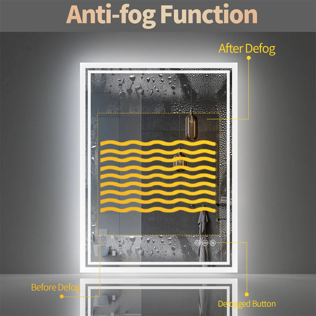LUVODI Illuminate LED Backlit Mirror With Anti Fog