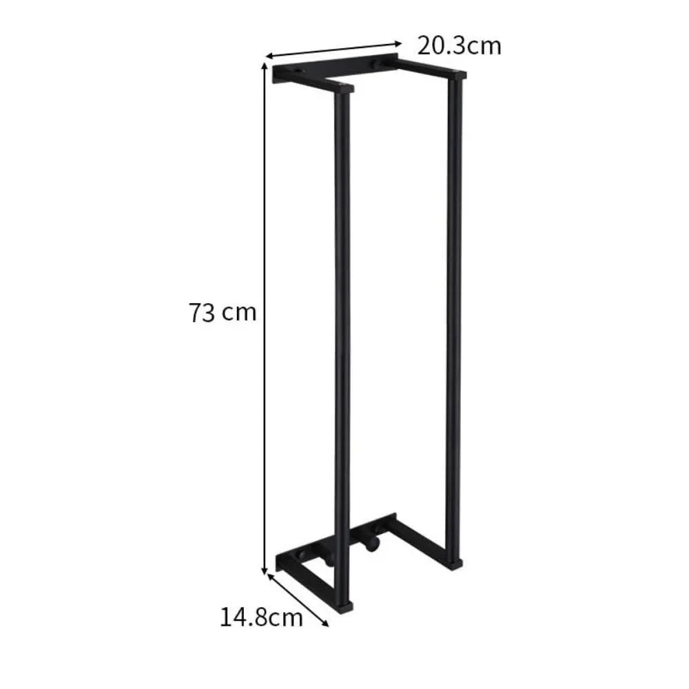 Stainless Steel Single Tier Wall Mounted Towel Rack For Bathroom Storage