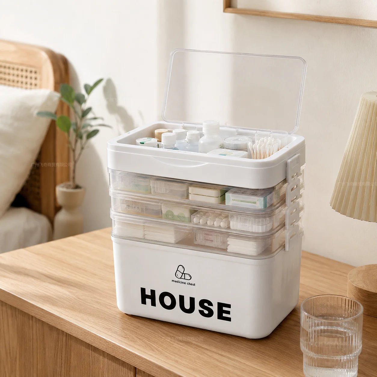 Large Capacity Stackable Storage Box Organizer For Home Office Use