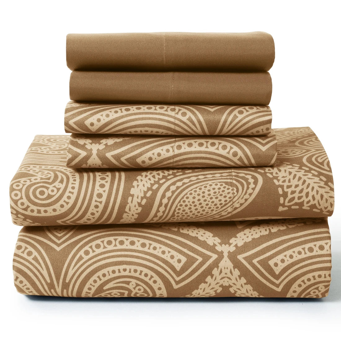 LDC Lux Decor Paisley Sheet Set Microfiber Wrinkle Free