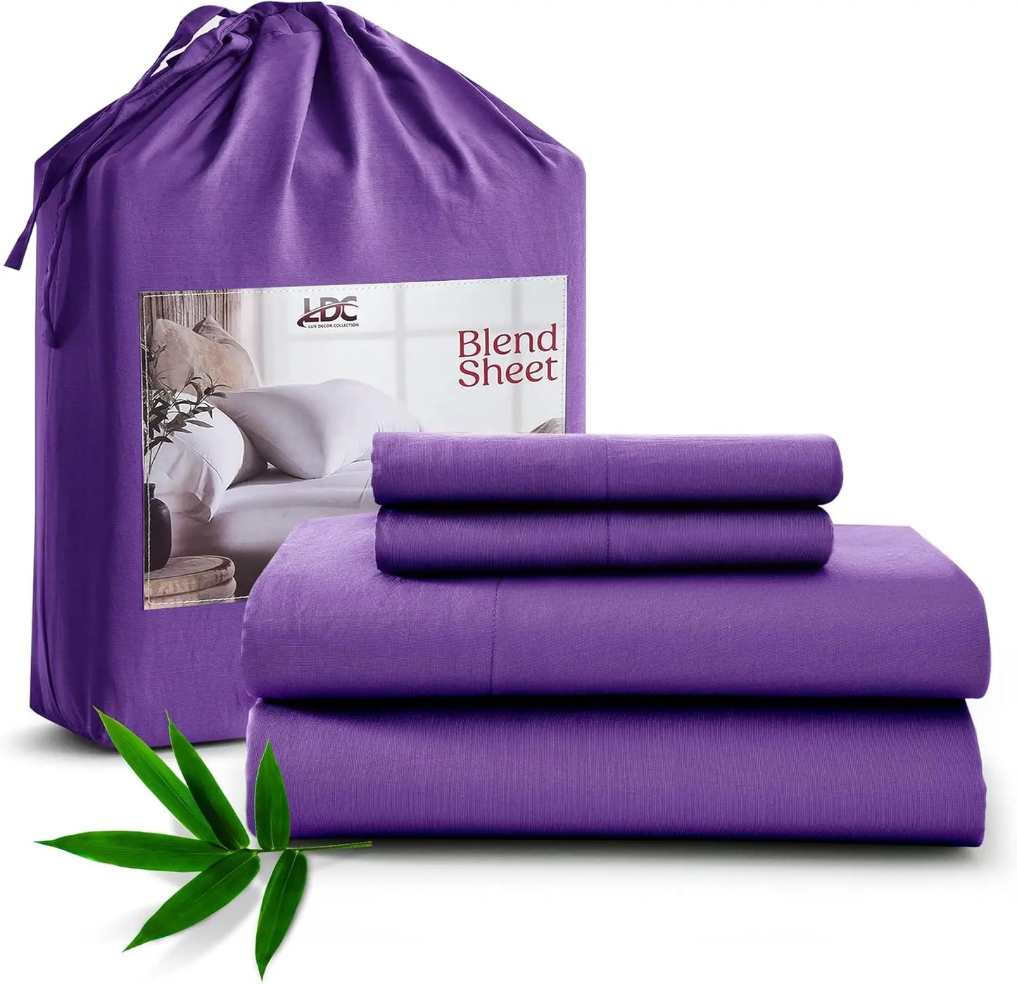 Lux Decor Collection Bamboo Viscose Sheet Set Soft And Breathable
