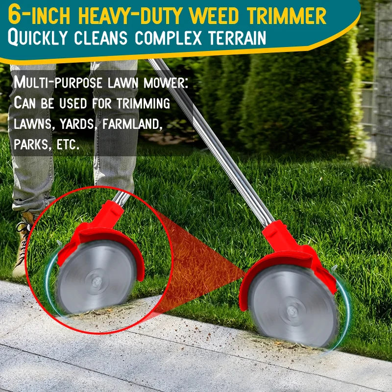 Cordless Lawn Mower And Trimmer Set For Courtyards And Gardens