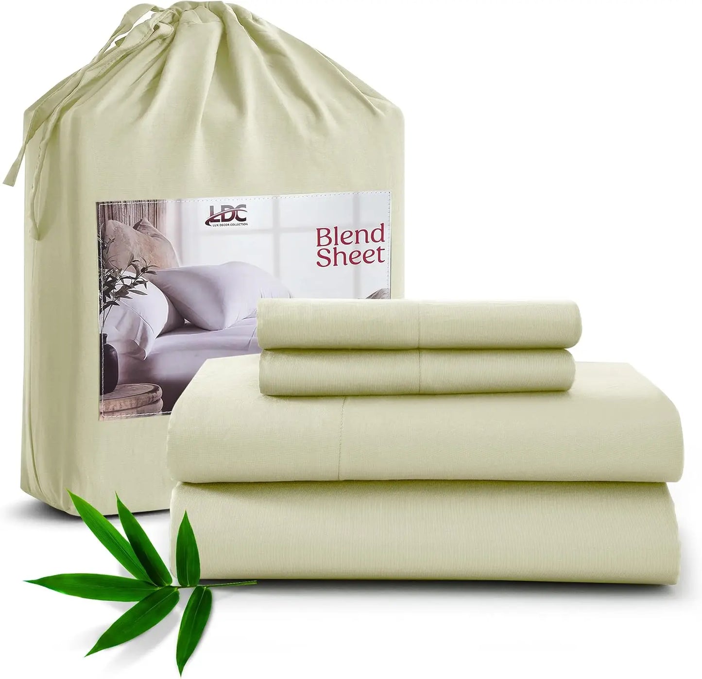 Lux Decor Collection Bamboo Viscose Sheet Set Soft And Breathable