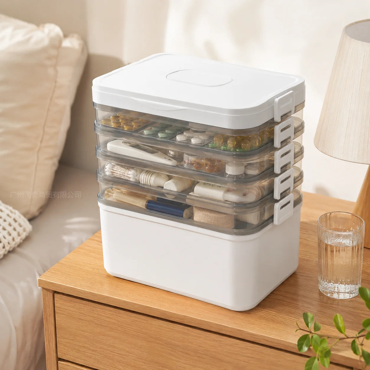 Large Capacity Stackable Storage Box Organizer For Home Office Use