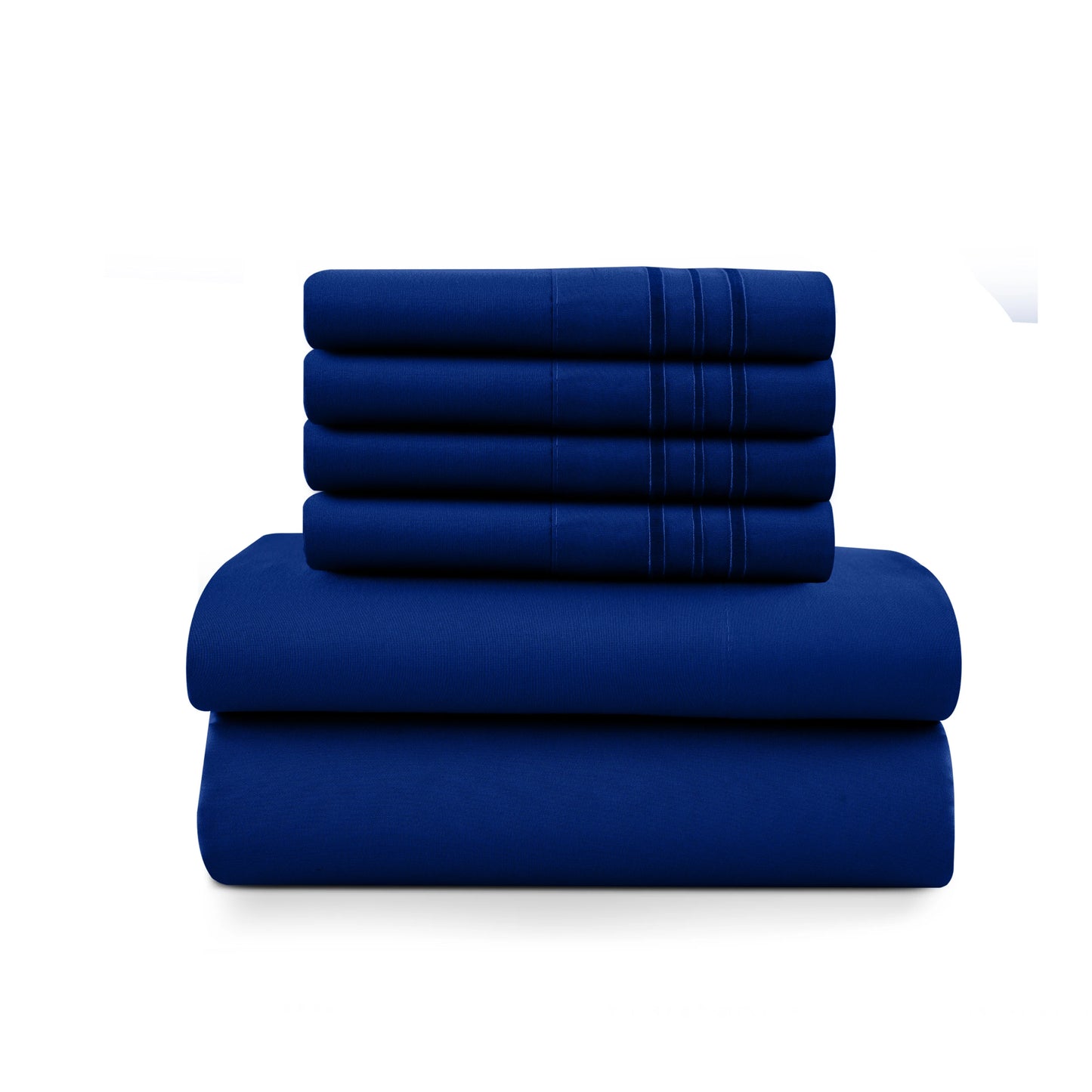 LDC Lux Decor Collection Brushed Microfiber Solid Sheet Set With Pillowcases