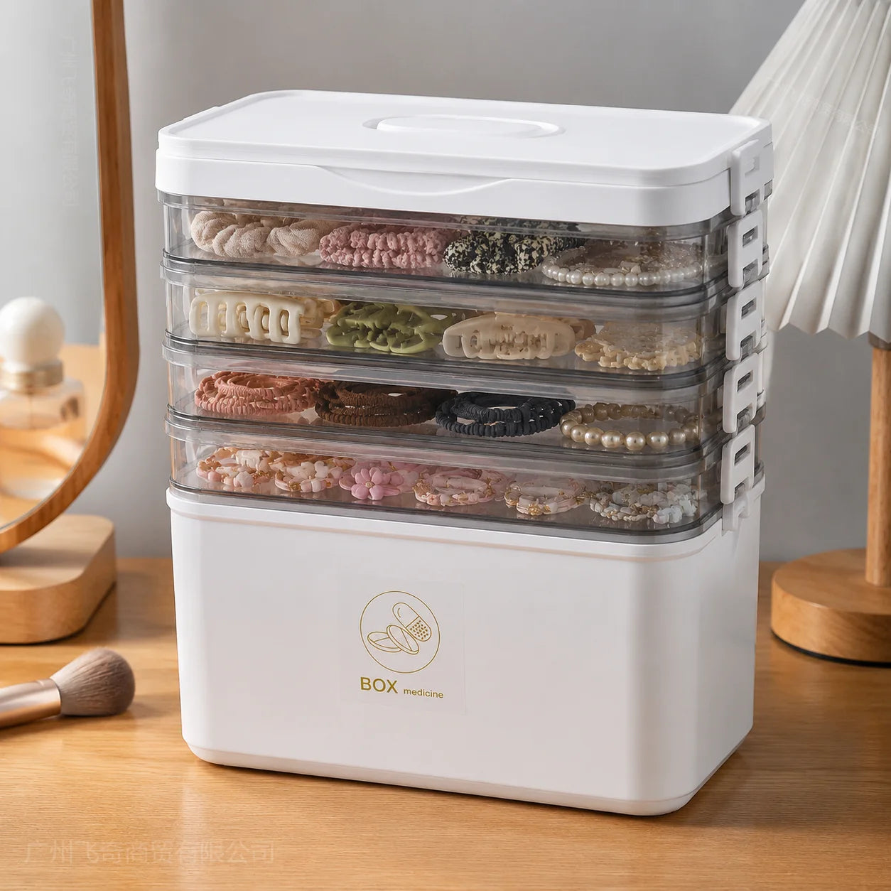 Large Capacity Stackable Storage Box Organizer For Home Office Use