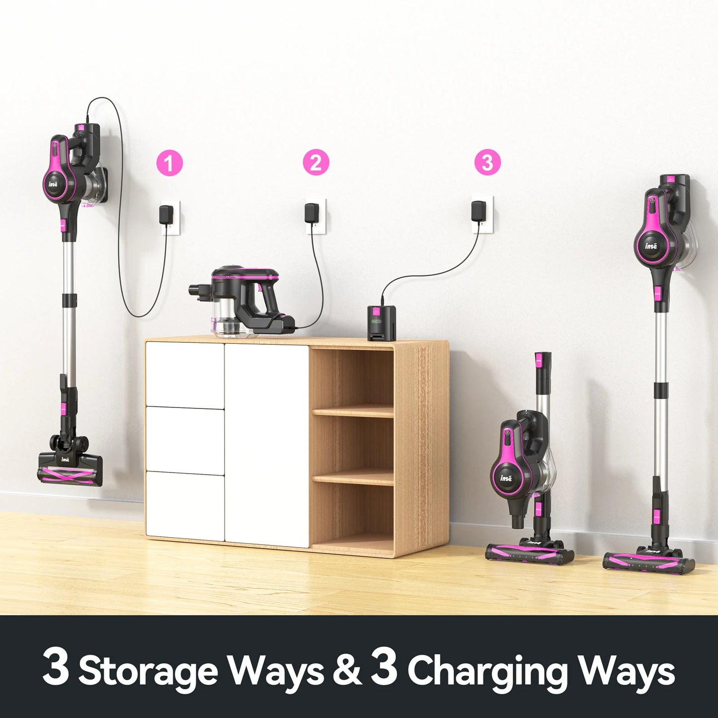 INSE N5T Cordless Vacuum Cleaner 25KPa 6 in 1 Handheld