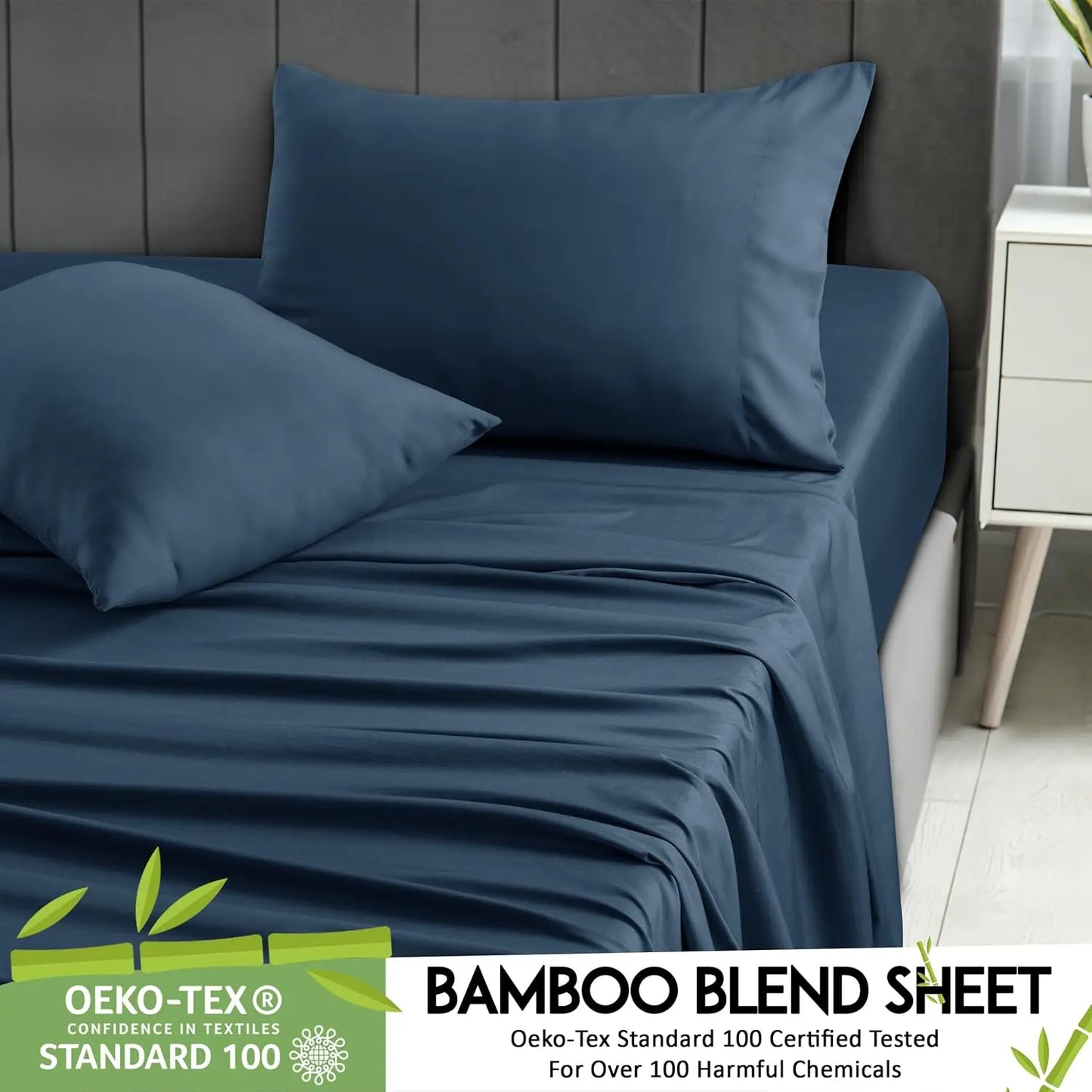 Lux Decor Collection Bamboo Viscose Sheet Set Soft And Breathable
