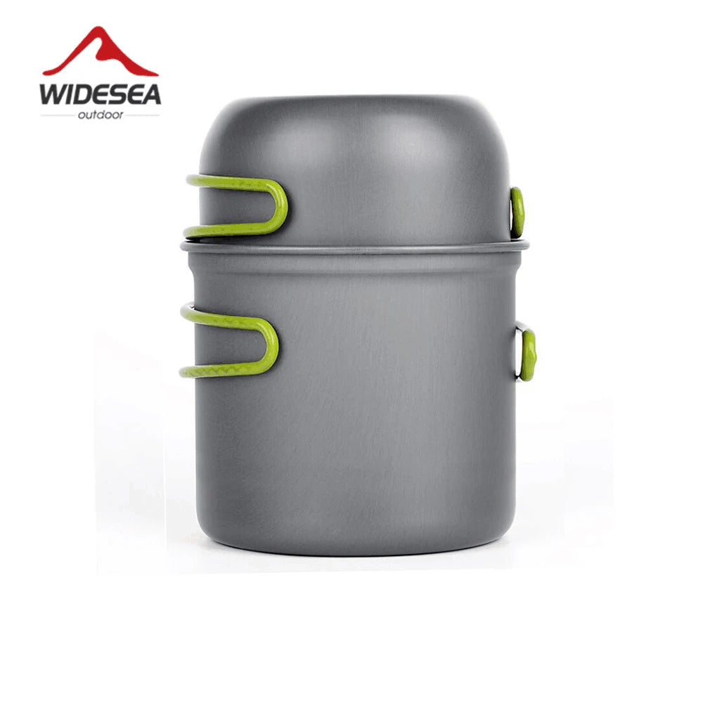 Widesea Ultralight Camping Cooking Utensils Pot Set