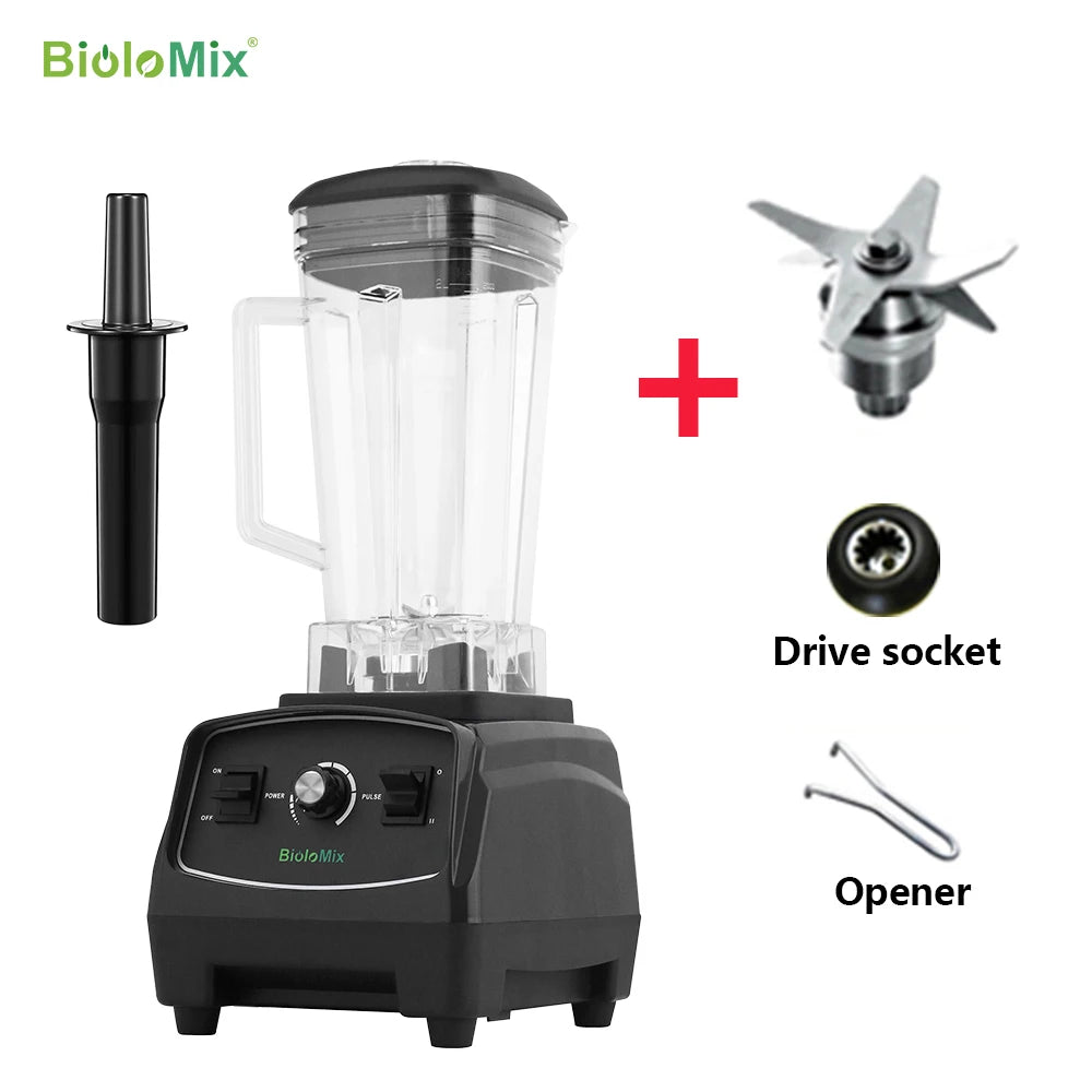Biolomix Heavy Duty Blender Processor 3HP 2200W For Commercial Use
