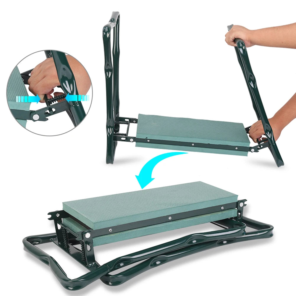 Heavy Duty Garden Kneeler Folding Seat Stool For Outdoor Use