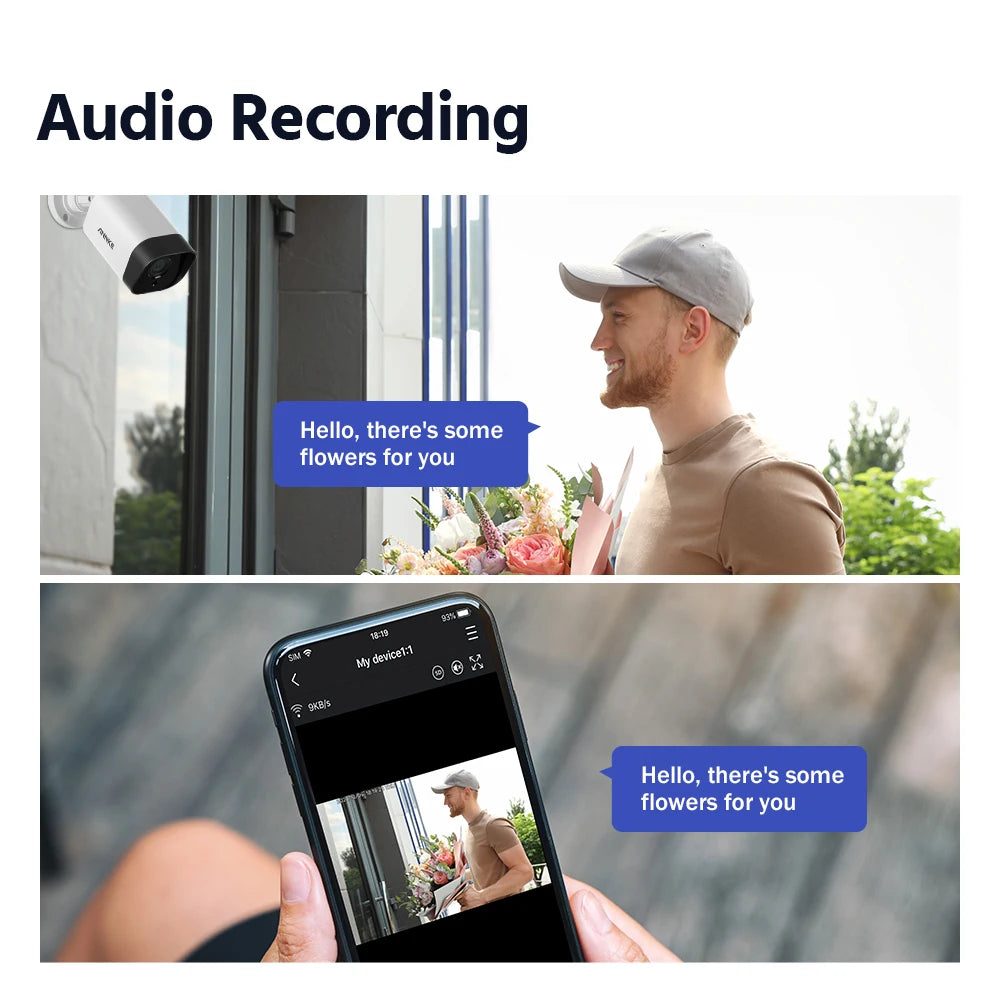 ANNKE WiFi Surveillance System With 5MP NVR And 3MP Cameras