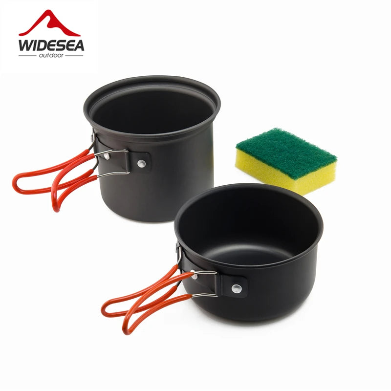 Widesea Ultralight Camping Cooking Utensils Pot Set