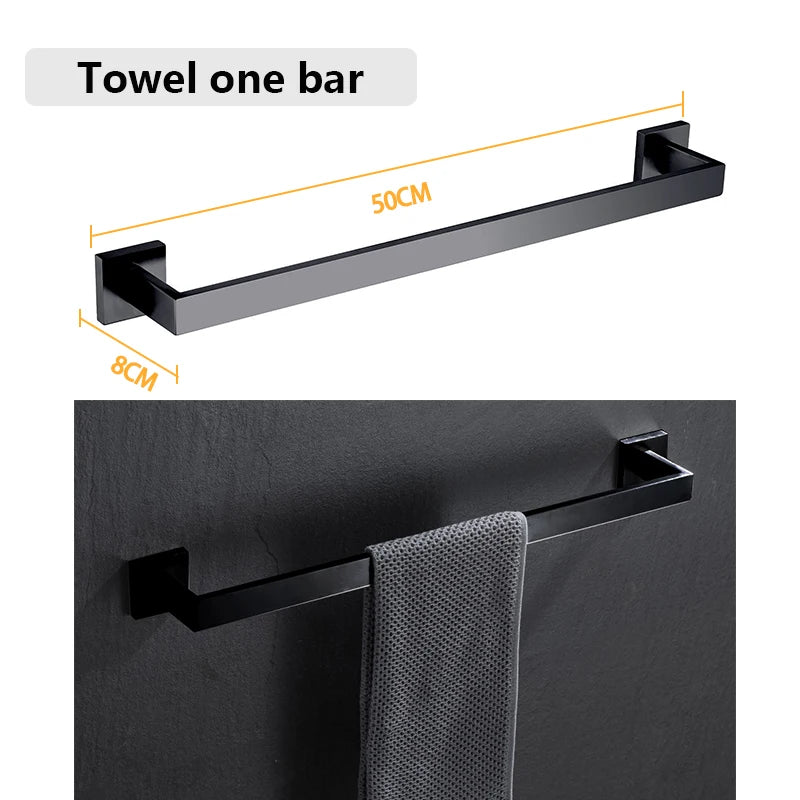 DQOK Brushed Stainless Steel Bath Hardware Set With Accessories Included