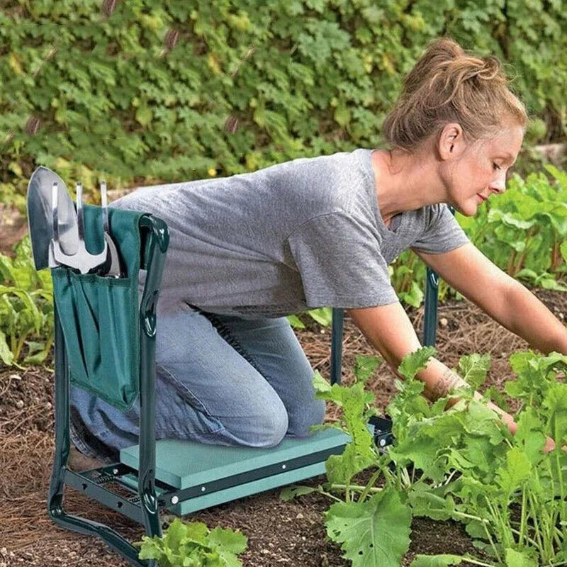 Heavy Duty Garden Kneeler Folding Seat Stool For Outdoor Use
