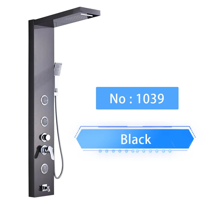 Shinesia Luxury Led Shower Panel Spa Massage Jet System