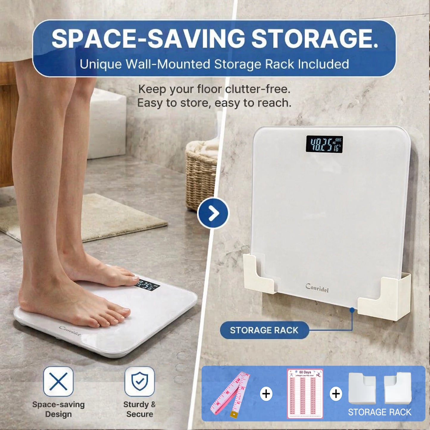 Conridel Precision Digital Scale With Numeric Display And 400lb Capacity