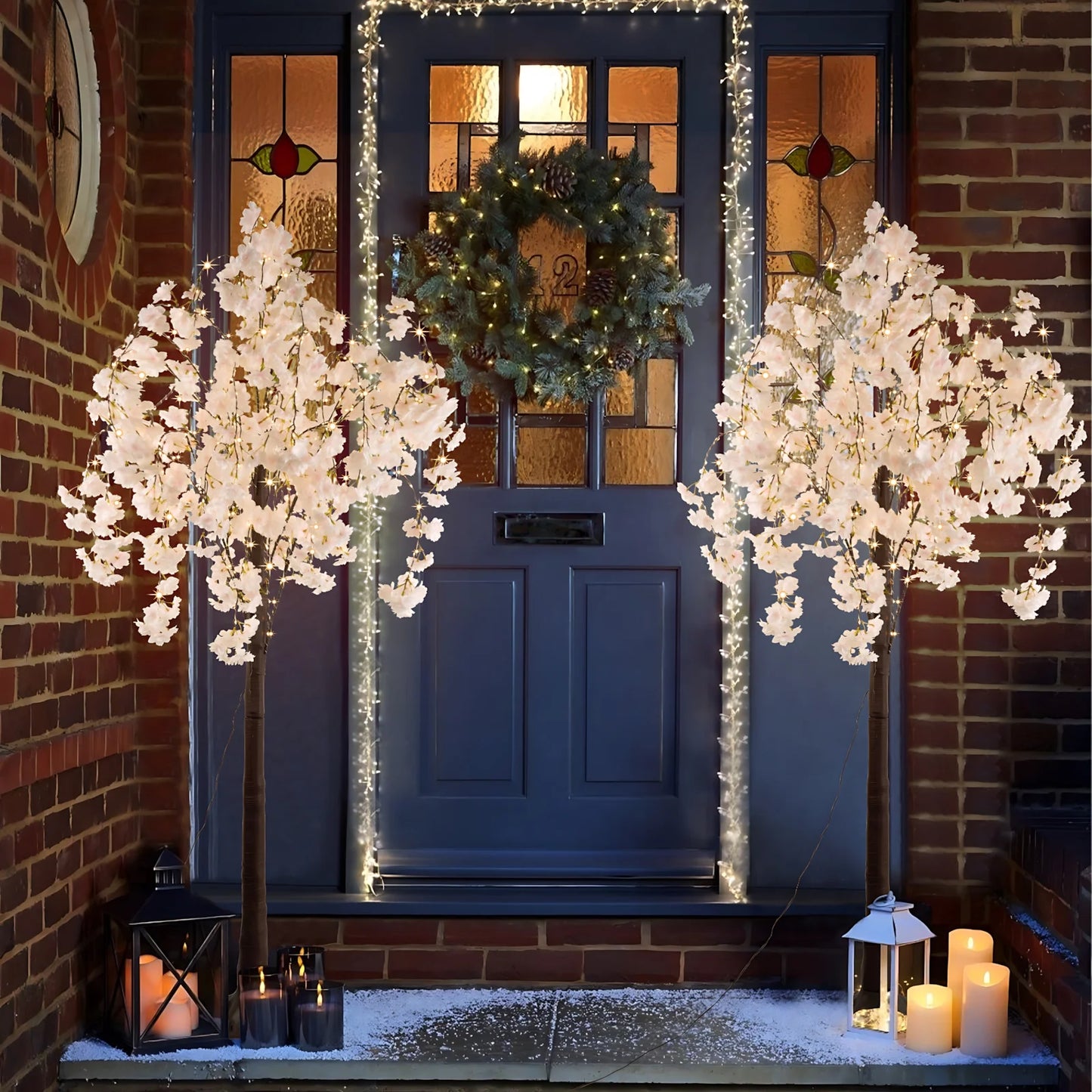 Cherry Blossom Tree Light For Elegant Indoor Foyer Decor