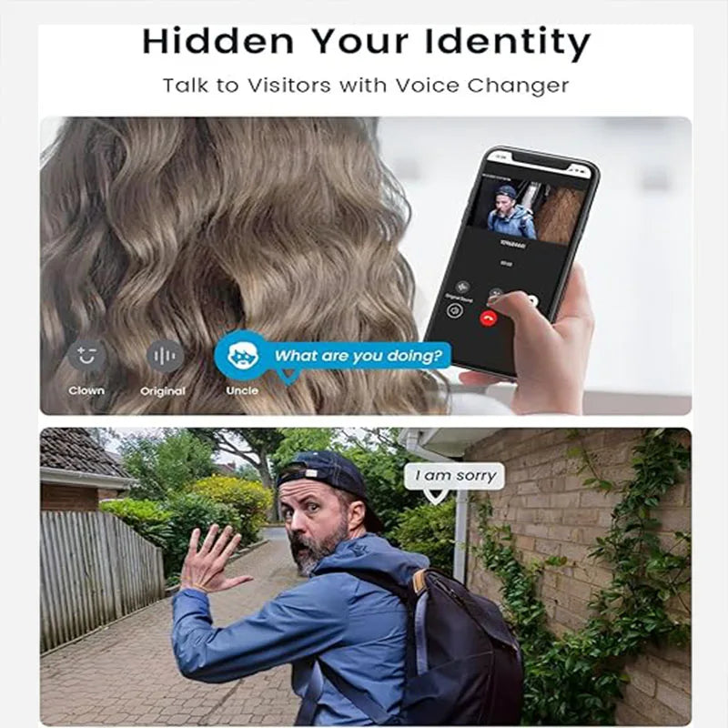 IeGeek 2K Doorbell Camera Wireless Video Doorbell With AI Motion Detection