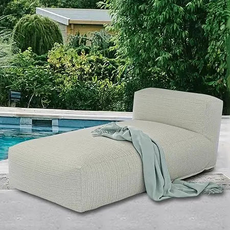Outdoor Bean Bed Chair Sun Lounger Foam Filled Day Bed