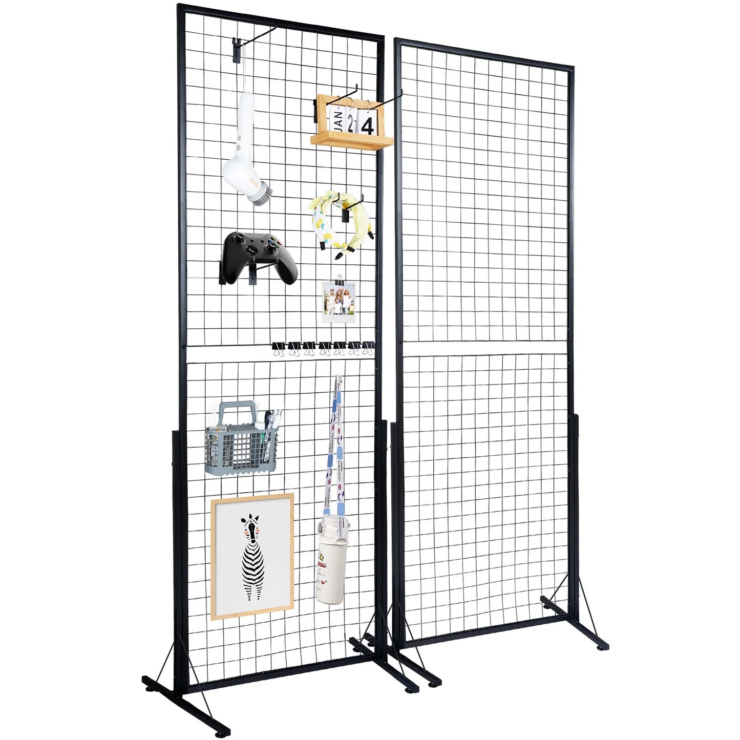 SucceBuy Grid Wall Panels Wire Gridwall Display Racks