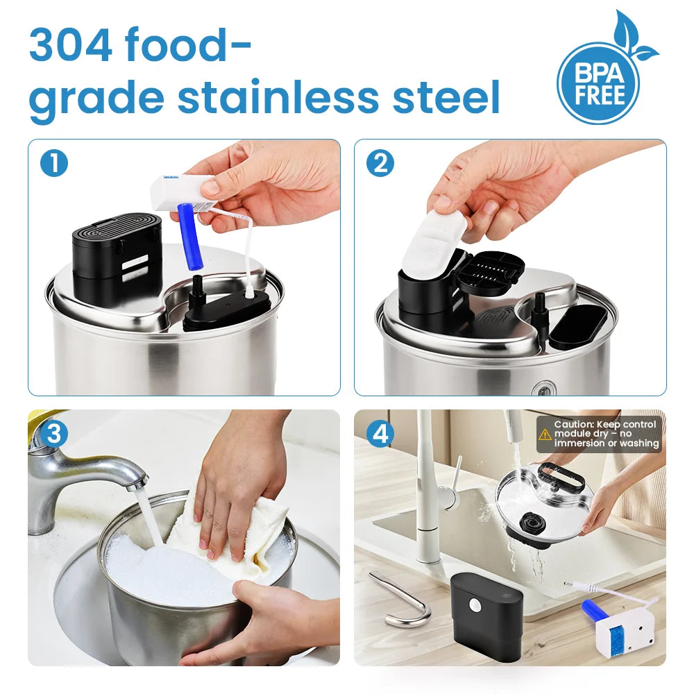 Cityflee Wireless Smart Automatic Water Fountain For Cats And Dogs