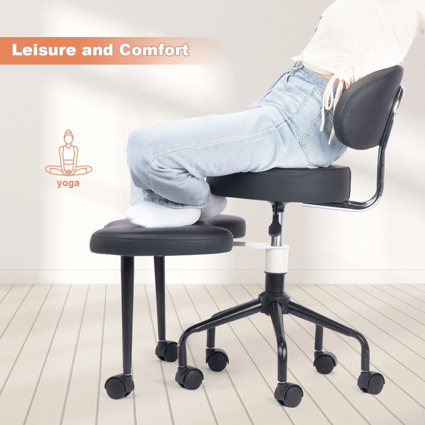 Cross Desk Chair With Lumbar Support And Height Adjustment