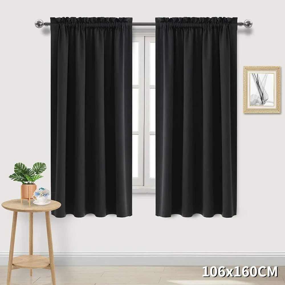 Blackout Curtain Panel For Living Room And Bedroom Thermal Insulated