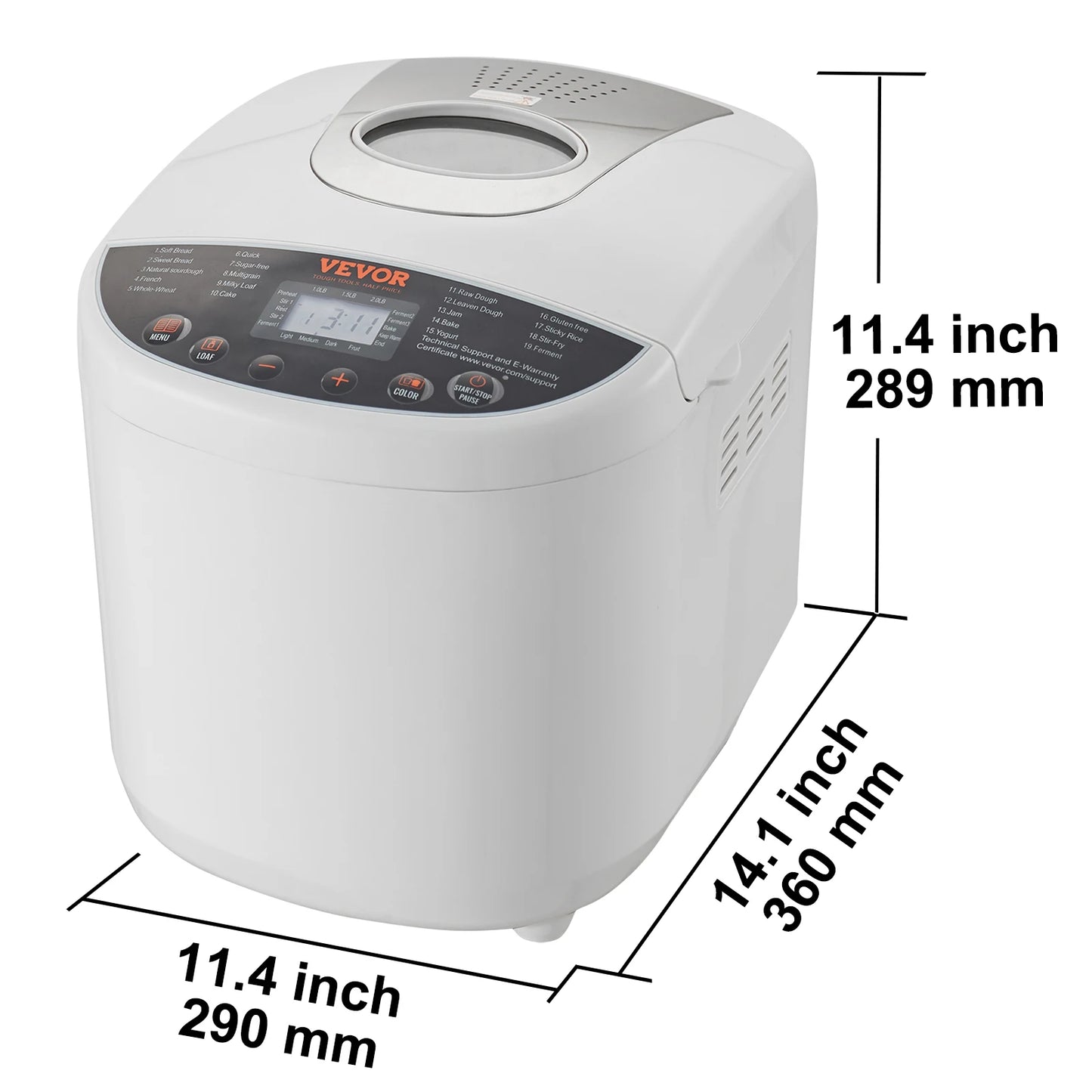 SucceBuy Bread Machine 15 In 1 With Gluten Free Setting