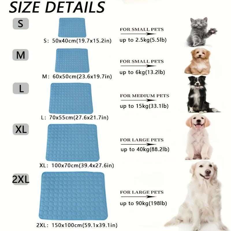 BeiYu Pet Dog Cooling Mat Ice Pad For Pets Worldwide