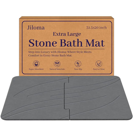 Diatomaceous Earth Bath Mat Non Slip Quick Dry Bathroom Floor