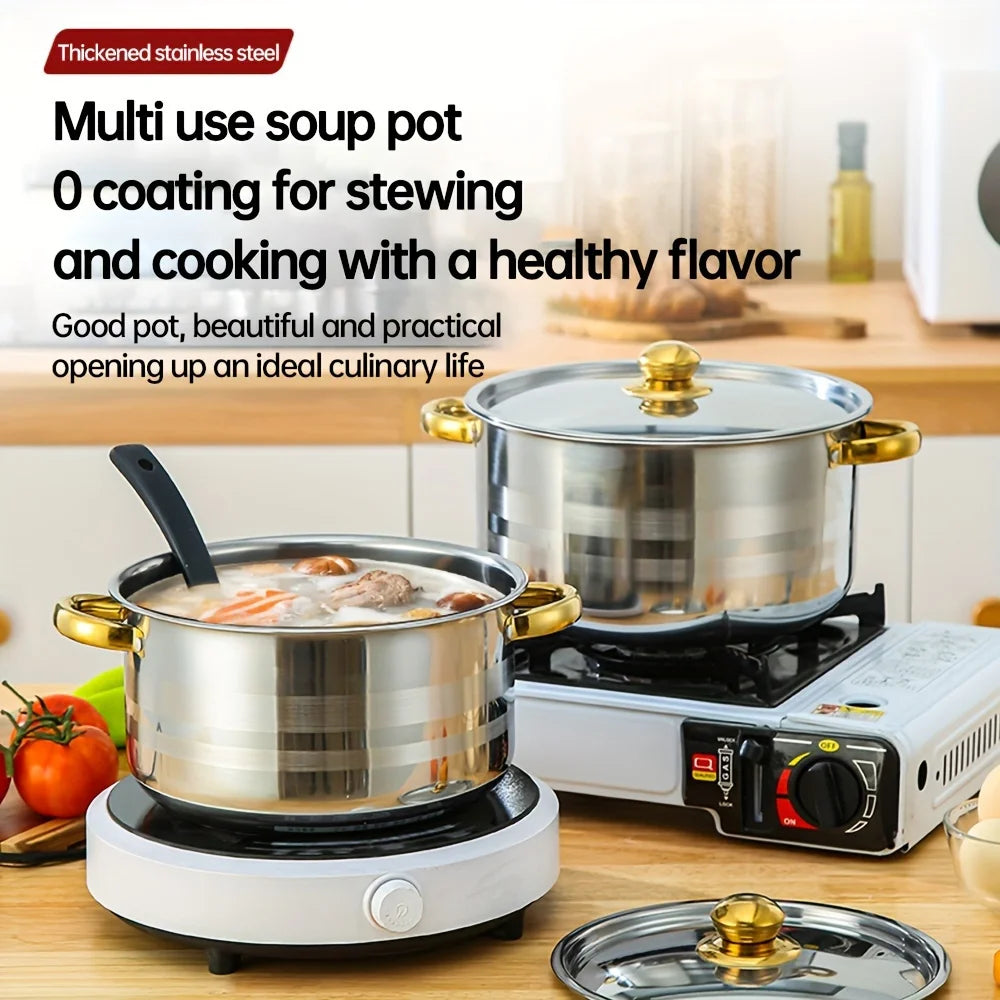 5-Piece Stainless Steel Cookware Set Durable And Multi-Purpose Non-Stick
