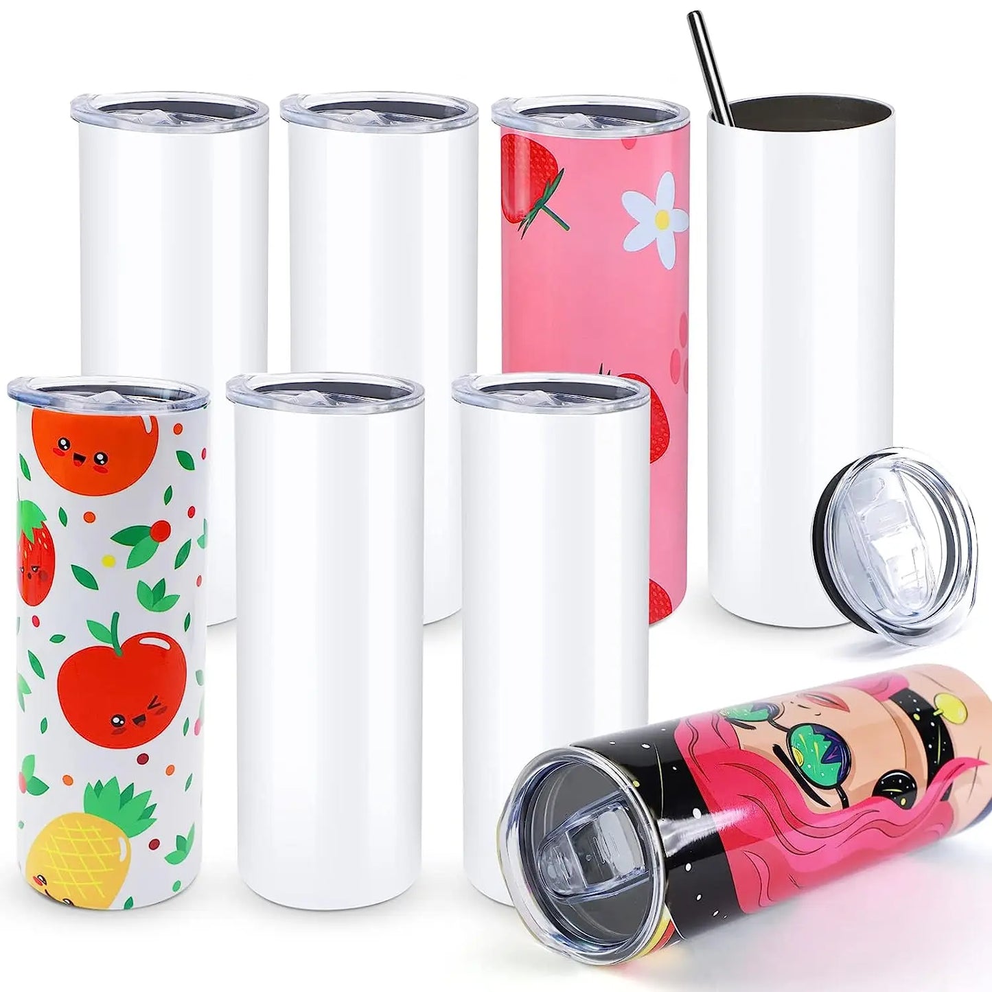 HTVRONT Sublimation Tumblers 8pcs/4pcs