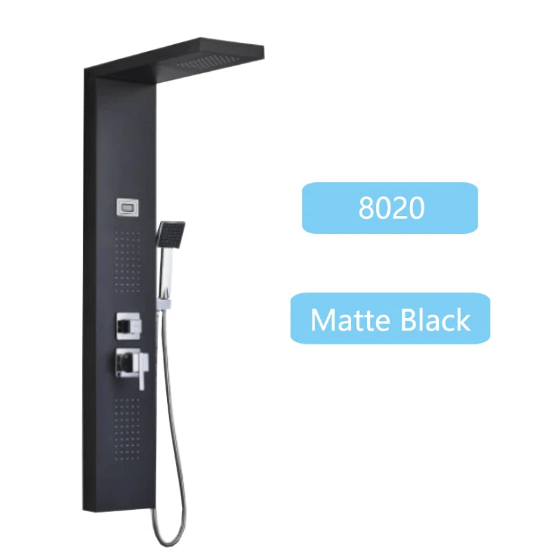 Shinesia Luxury Led Shower Panel Spa Massage Jet System