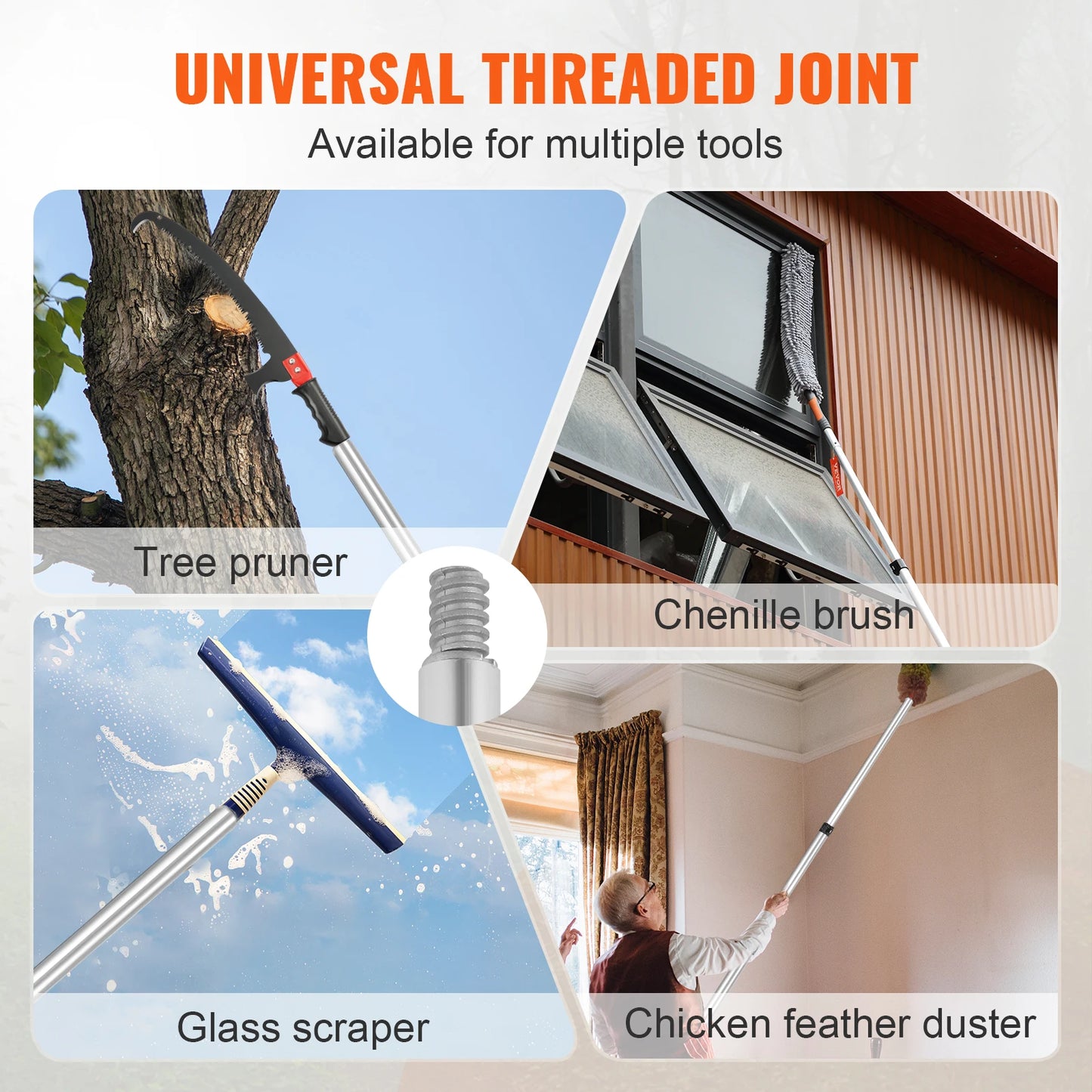 SucceBuy Extendable Telescopic Pole Saw Pruner For Branches