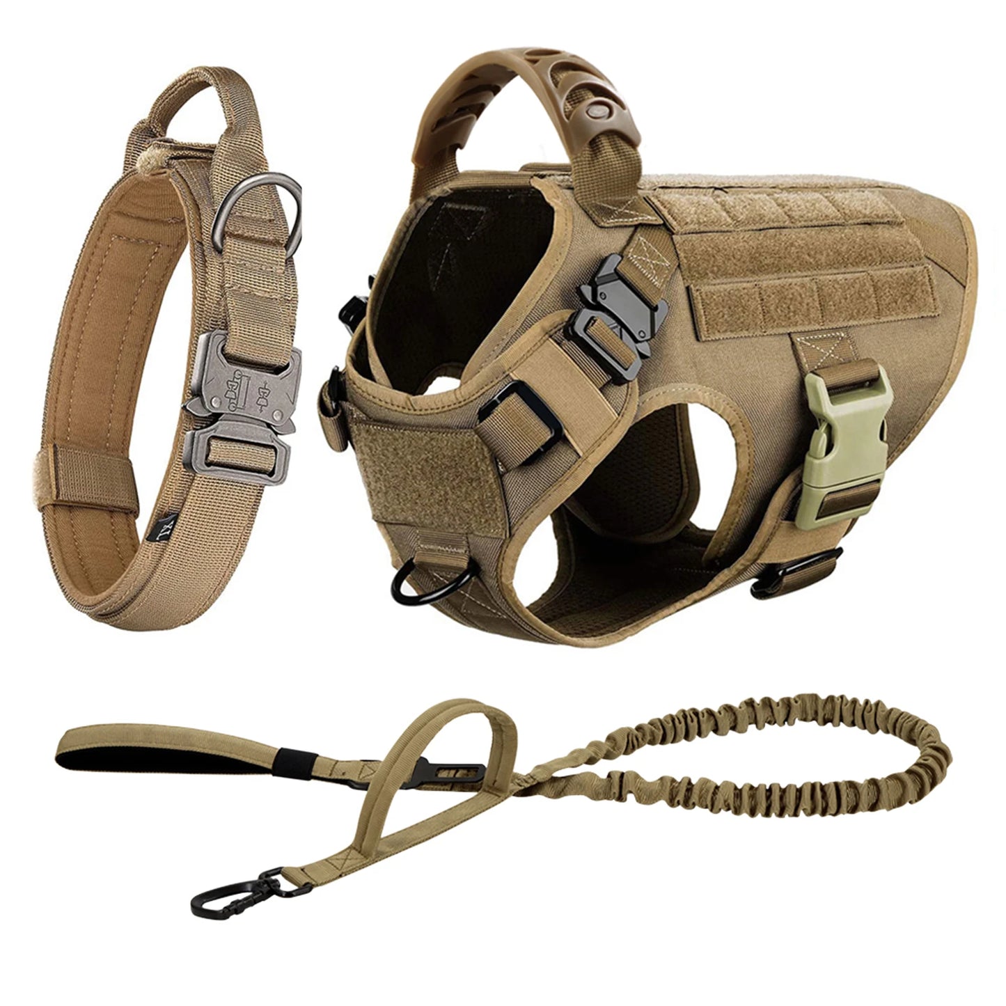 Nylon Dog Harness And Leash Set Training Vest And Collar