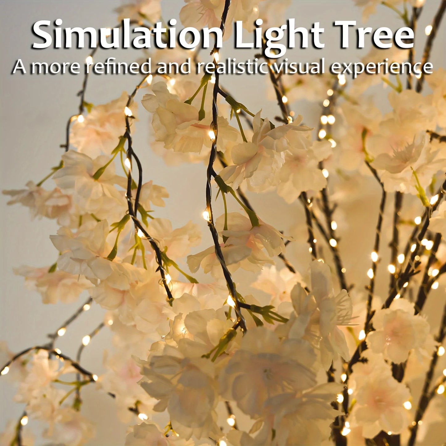 Cherry Blossom Tree Light For Elegant Indoor Foyer Decor