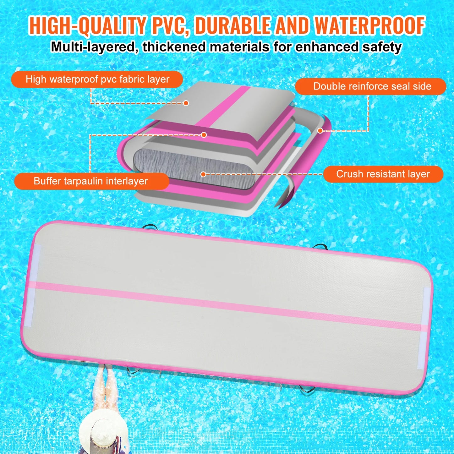 Gymnastics Air Mat Tumbling Mat For Home And Gym Training