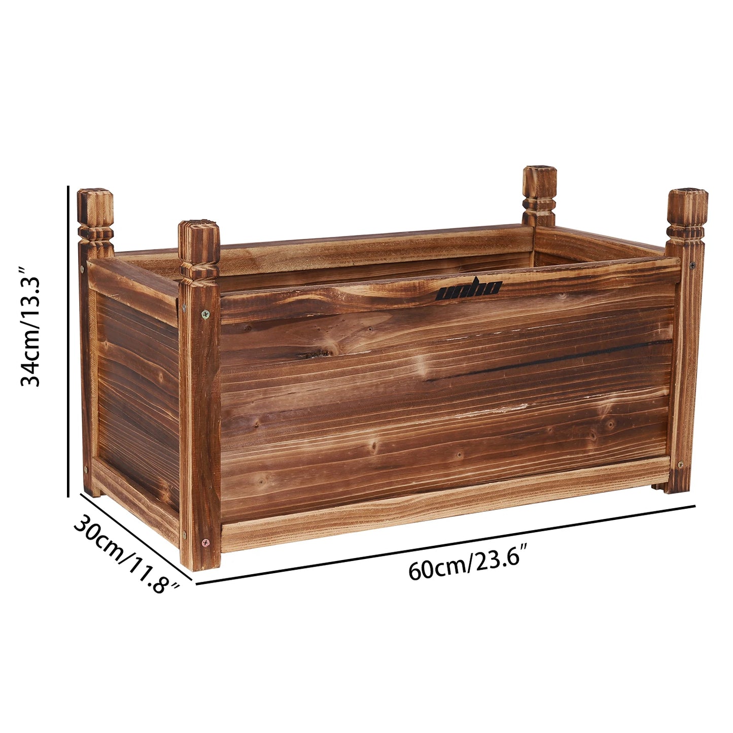 Wooden Raised Planter Bed for Indoor Outdoor Vegetables