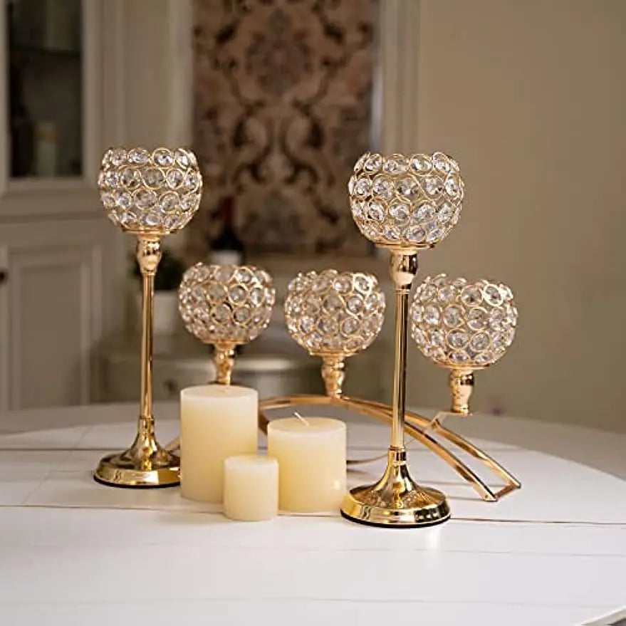 Vincigant Three-Arms Tealight Candelabra Stand