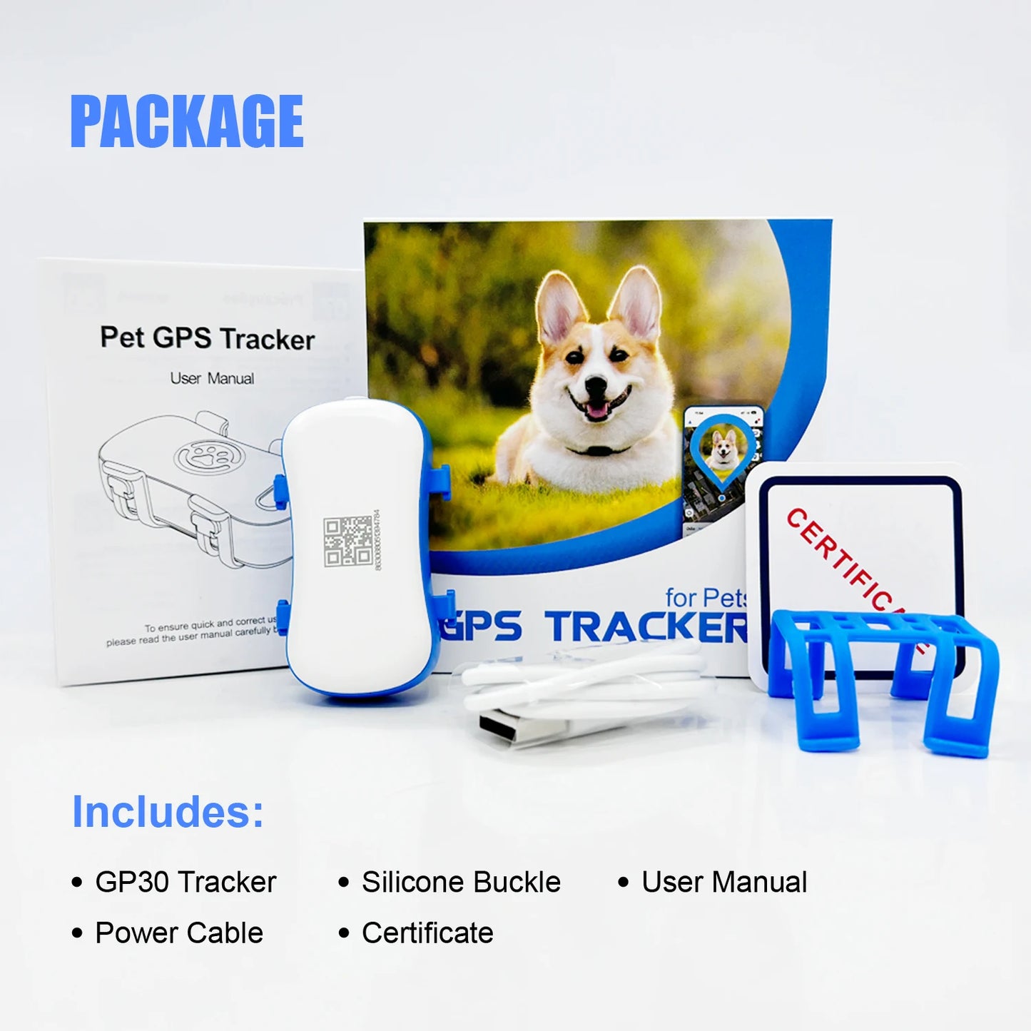 WANWAYTECH GPS Pet Tracker for Dogs and Cats With IoT SIM Connectivity
