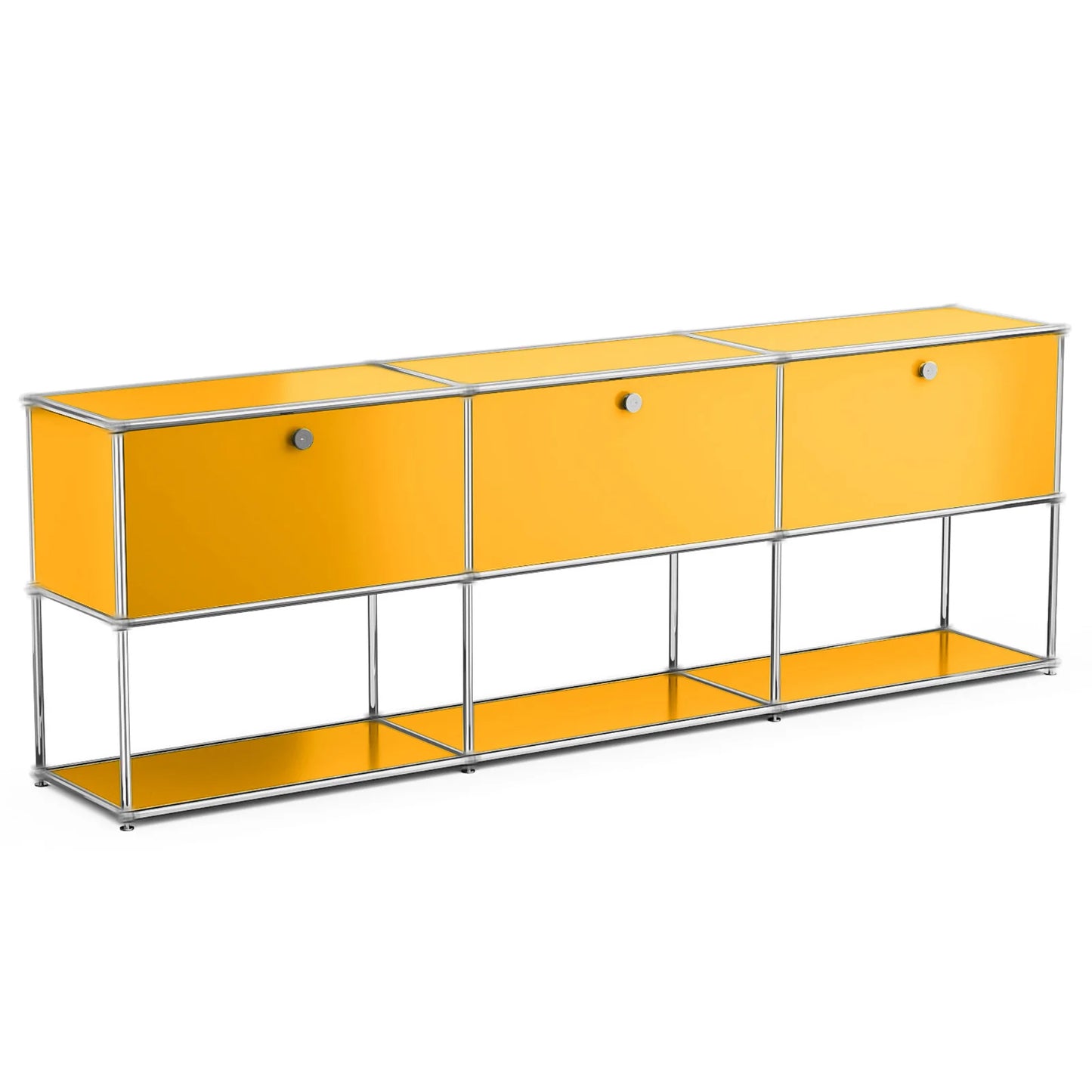 Stainless Steel Storage Cabinet Organizer and TV Stand for Living Room