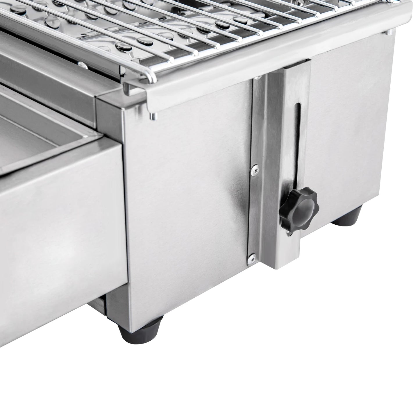 Portable 4-Burner Stainless Steel Tabletop Gas Grill Smokeless For Camping