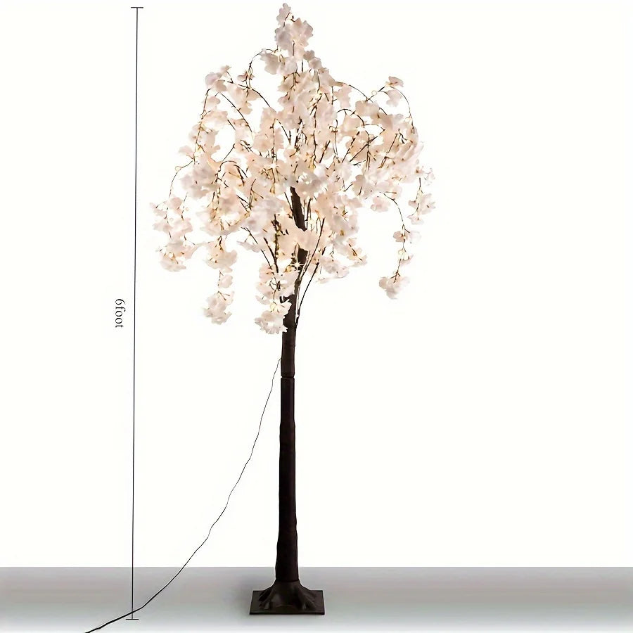 Cherry Blossom Tree Light For Elegant Indoor Foyer Decor